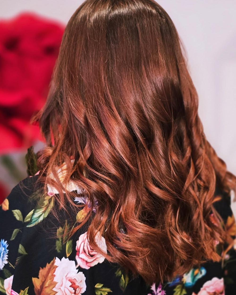 Couleur cuivrée ondulée